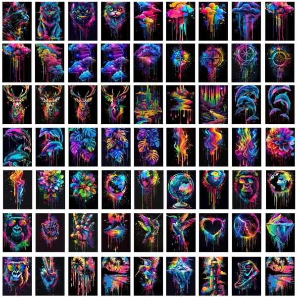 Massive Neon T-Shirt Design Collection – Instant Download with 500+ Unique Designs - Image 3