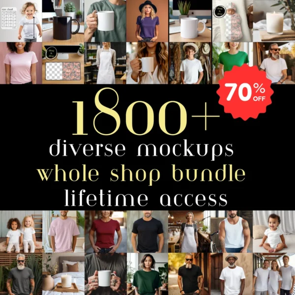 All-in-One Mockup Bundle: 1700+ High-Resolution Designs